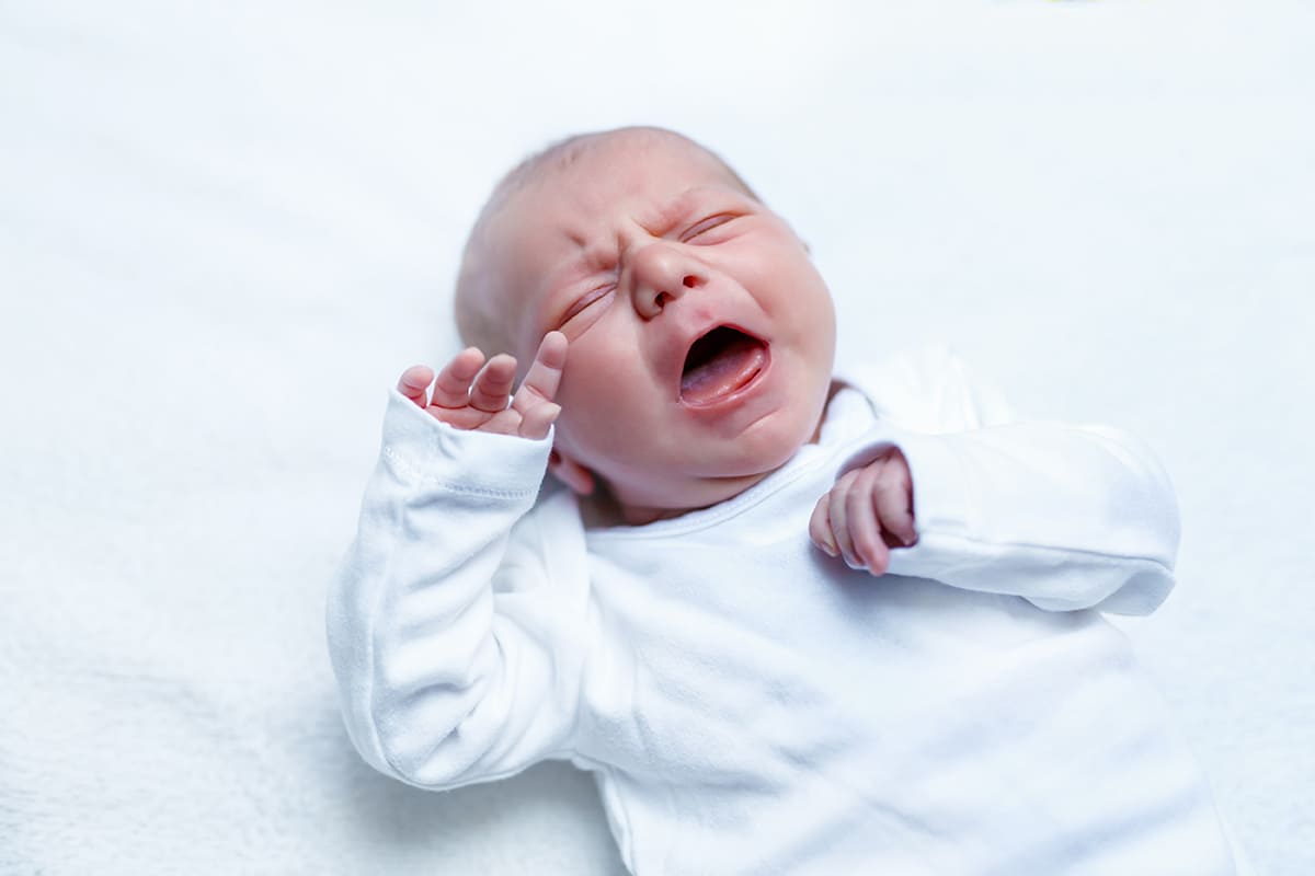 baby on the bed